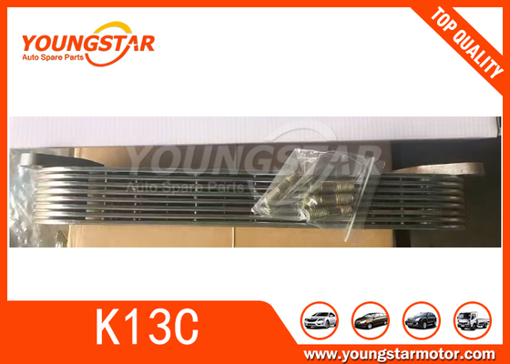 15710-1031 15710-1280 15710-1850 Oil Cooler Untuk Hino Ek100 K13c 8 Lapisan 7 Lapisan