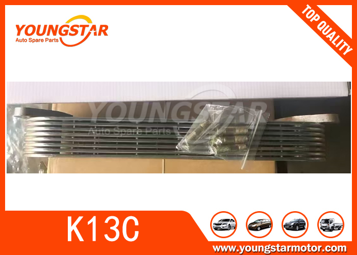 15710-1031 15710-1280 15710-1850 Oil Cooler Untuk Hino Ek100 K13c 8 Lapisan 7 Lapisan