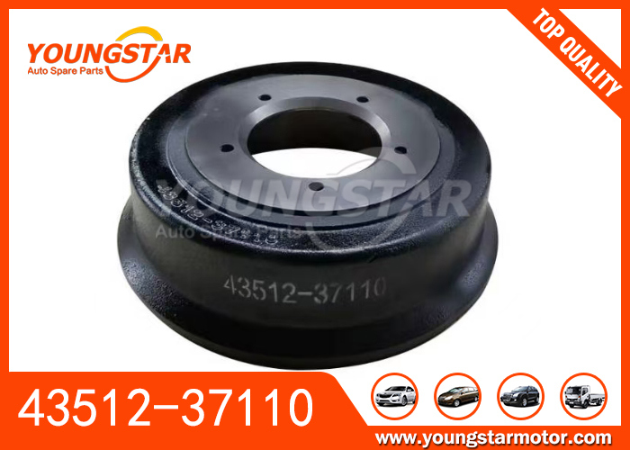 Drum rem 43512-37110 untuk TOYOTA 14B dan HINO 300-SERIES 2 Generasi-5 8.5T dengan OEM Fitting