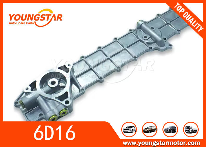 Penutup Oil Cooler Untuk Mitsubishi 6D16 Penutup Minyak Mesin dengan Bolt Size M27 OEM ME033687