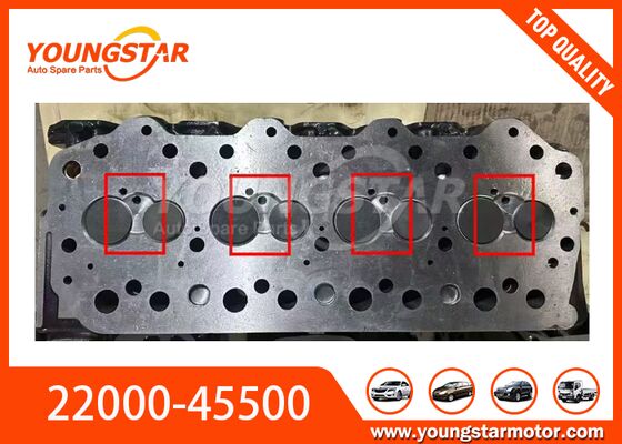 Kepala Silinder besi cor untuk mesin Hyundai D4DD Mitsubishi 4D34T OEM 22000-45500